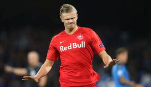 Erling Haaland im Champions-League-Trikot von Red Bull Salzburg