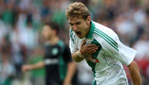 Platz 24: Nikica Jelavic. 27 Tore in 71 Spielen. Ließ es 2009/10 mit 18 Toren ordentlich krachen und startete danach auf der britischen Insel durch.