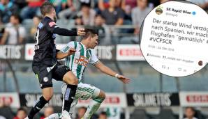 Rapid und Sturm: Neckerei auf Twitter