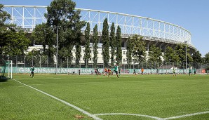 Rapid trainiert beim Ernst-Happel-Stadion