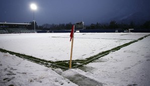 Das Spielfeld in Grödig war unbespielbar