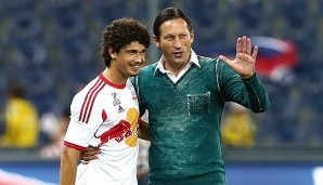 Ramalho mit Salzburg-Erfolgstrainer Roger Schmidt