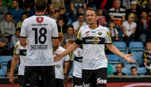 Hannes Aigner im Gespräch mit Altach-Kollege Jan Zwischenbrugger