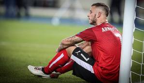 Arnautovic nach dem Georgien-Spiel am Boden