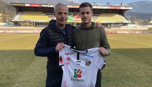 WAC-Neuzugang Sasa Jovanovic mit Trainer Heimo Pfeifenberger