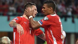 Marko Arnautovic und Rubin Okotie