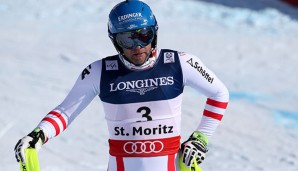 Ein sichtlich gezeichneter Romed Baumann nach dem Kombi-Slalom