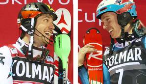 Marcel Hirscher und Henrik Kristoffersen im Gespräch