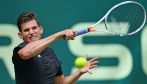 Dominic Thiem drückt mit seiner Vorhand auch in der Vorbereitung mächtig aufs Tempo