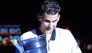 Dominic Thiem mit seiner elften Siegertrophäe