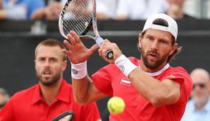 Oliver Marach und Jürgen Melzer beim Davis Cup in Graz