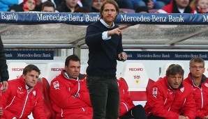 Thomas Schneider übernahm Ende August 2013 das Traineramt beim VfB von Bruno Labbadia