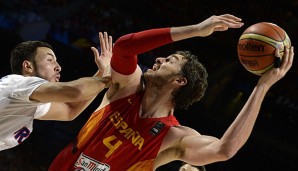 Pau Gasol und seine Spanier erwischten gegen Frankreich nicht den besten Tag