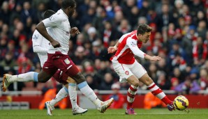 Eiskalt! Mesut Özil schließt präzise zu Arsenals 2:0-Führung gegen Aston Villa ab