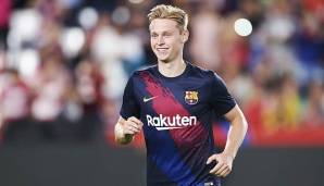 Platz 4: Frenkie de Jong (FC Barcelona), Position: ZM/ZOM - Gesamtstärke: 85 - Potenzial: 91 - Steigerung: +6