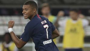 Platz 1: Kylian Mbappe (PSG), Position: ST/RF - Gesamtwertung: 89 - Potenzial: 95 - Steigerung: +6