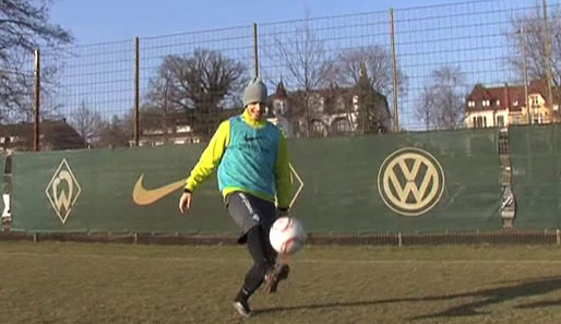 Der heimliche König der Werder-Freestyler: Marko Arnautovic zeigt einige sehr spezielle Tricks