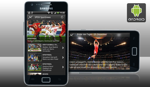 Die neue SPOX-App gibt's jetzt im Android Market - gratis