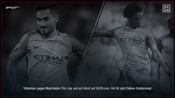 Tottenham gegen Manchester City Live und auf Abruf auf DAZN.com