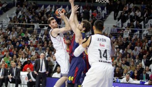 Rudy Fernandez (l.) traf mit Real im Final Four 2014 auf Erzrivale Barcelona