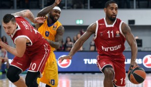 Brad Wanamaker (r.) zeigte gegen Khimki eine unglaubliche Schlussphase