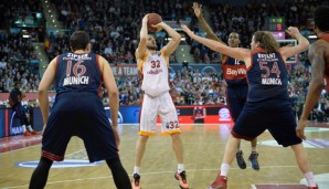 Die Basketballer des FC Bayern haben das Hinspiel gegen Galatasaray für sich entschieden