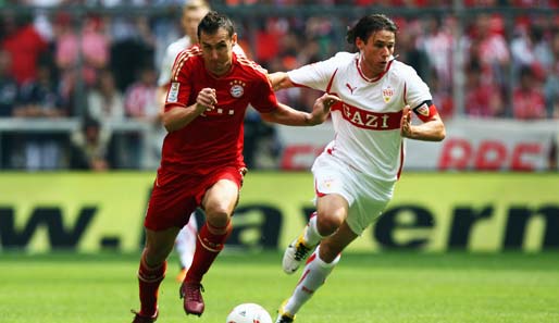 Miroslav Klose (l.) vergab in der Anfangsphase eine Wahnsinnschance