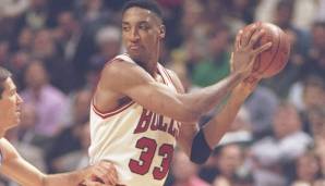 Platz 35: SCOTTIE PIPPEN - 6.135 Assists in 1.178 Spielen - Bulls, Rockets, Blazers