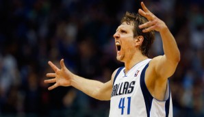 Platz 16: DIRK NOWITZKI - 1.982 Dreier in 1.522 Spielen - Mavericks