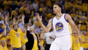 Platz 1: STEPHEN CURRY - 3.505 Dreier in 905 Spielen (Stand: 17. Dezember 2023) - Warriors