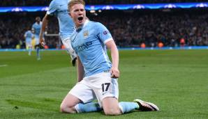 Platz 22 - 76 Millionen Euro: Kevin de Bruyne im Sommer 2015 vom VfL Wolfsburg zu Manchester City.