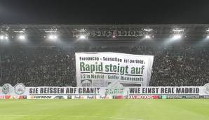 Die Rapidler erinnerten den spanischen Gegner an die Sensation vom 4. Dezember 1968, als Rapid Real Madrid aus dem Achtelfinale der Königsklasse warf.