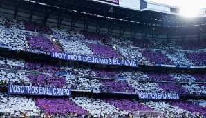 Champions League. Viertelfinale. Rückspiel. Gegen den Stadtrivalen. Wenn die Fans von Real Madrid im Frühjahr 2015 keine Choreo aus dem Hut gezaubert hätten, ja wann denn dann