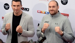 Ein Gemälde von Furys Sieg über Klitschko hängt in seinem Wohnzimmer - "weil es mich jeden Tag daran erinnert, wie ich Wladimir den Arsch versohlt habe."