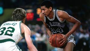 63 Punkte: GEORGE GERVIN (San Antonio Spurs) im April 1978 gegen die New Orleans Jazz