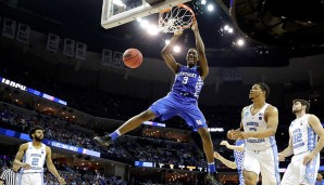 Bam Adebayo (C): 13,0 Punkte, 8,0 Rebounds, 0,8 Assists für Kentucky