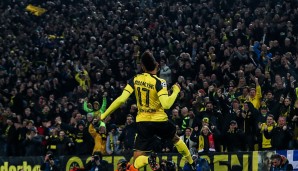 Platz 34: Pierre-Emerick Aubameyang (Borussia Dortmund), Großchancen: 31, Quote: 54,84 Prozent - Tore insgesamt: 23