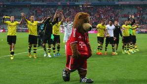 Bundesliga, 31. Spieltag 2013/14, FC Bayern - Borussia Dortmund 0:3. Spielgelbild der Hinrunde: Der BVB schießt die Bayern mit 3:0 aus der eigenen Arena. Bis heute stellt das Ergebnis die höchste Heimniederlage der Bayern in der Allianz Arena dar.