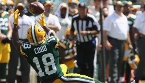 Wide Receiver, SITS: Randall Cobb, Green Bay Packers (@Vikings): Gegen die starke Defense der Vikes ist er darauf angewiesen, dass ihm Nelson Löcher verschafft. In vier Spielen gegen Zimmers Defense im Schnitt nicht einmal 4 Catches und 40 Yards