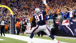 Platz 9: Rob Gronkowski - Das nächste Team mit zwei Spielern in der Liste sind die Pats - Gronks Talent sei Dank! Der beste Tight der Liga? Kein Zweifel