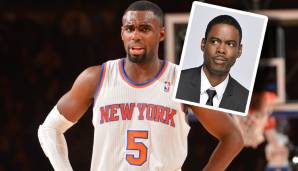 Mavericks-Star Tim Hardaway Jr. und Schauspieler Chris Rock scheinen beide etwas verwirrt über so viel Ähnlichkeit.