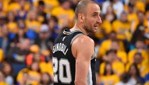 Platz 26: MANU GINOBILI - 3.054 Punkte in 218 Spielen - San Antonio Spurs