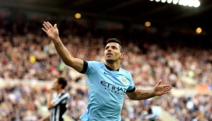 Rang 1: Sergio Agüero von Manchester City (26 Tore) ist Torschützenkönig!