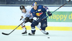 Die Grizzlys Wolfsburg gewinnen ihr ersten Finalspiel gegen Red Bull München