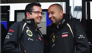 Eric Bouiller (l.) macht sich keine Sorgen um die Zukunft von Lotus in der Formel 1