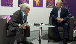 Ecclestone und Putin bei einem Treffen in Sotchi