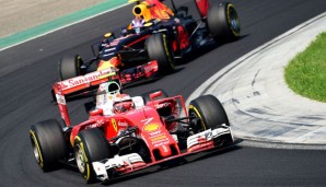 Kimi Räikkönen und Max Verstappen kämpften beinahe den gesamten Unganr-GP gegeneinander