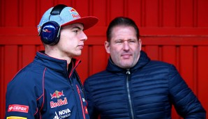 Jos Verstappen (re.) mit seinem Sohn Max (li.)