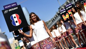 ASERBAIDSCHAN-GP: Ob die Indianer früher in Baku gelebt haben? Zumindest sind die Grid Girls mit einem an die indianische Kultur Stirnband ausgerüstet