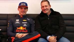 Max Verstappen mit seinem Vater Jos.